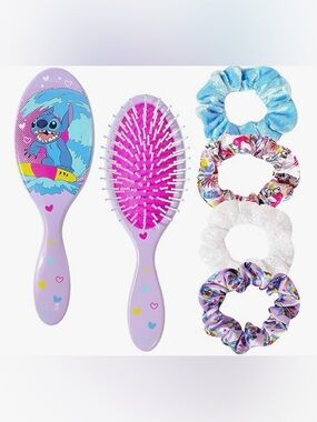 Disney Stitch Hair Brush and Scrunchie Set